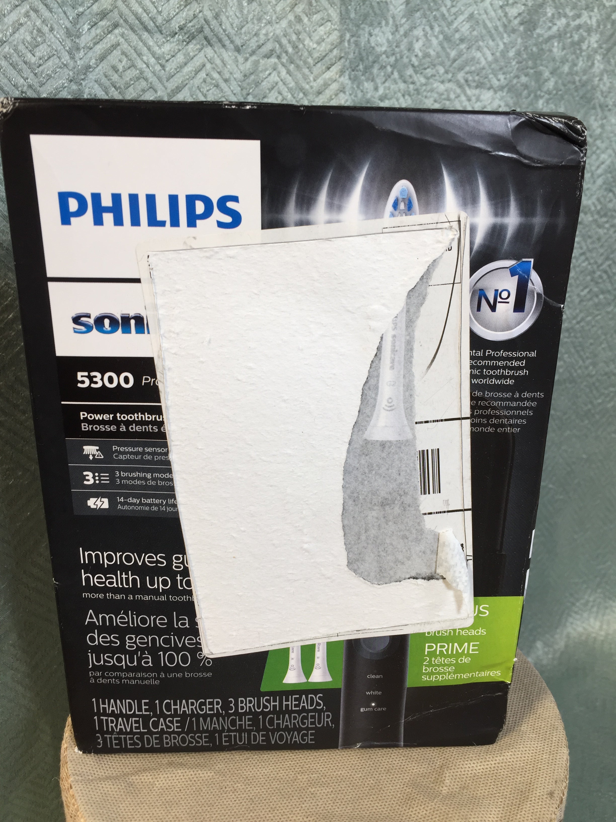 Philips Sonicare ProtectiveClean 5300 Toothbrush, Black, HX6423/34 (7572901593326)